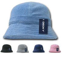 second image 1 Dozen Decky Terry Cloth Fisherman'S Bucket Hats Polo Floppy Beach Unisex